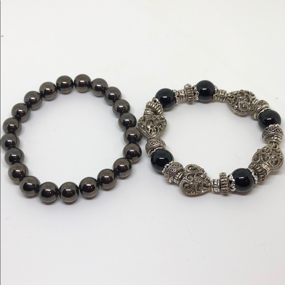 Black and Gray Bracelets - Picture 2 of 5